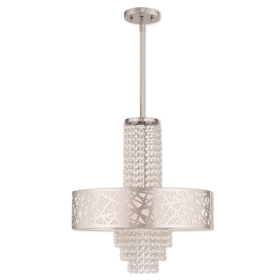 Livex Allendale 4 Light Pendant Chandelier in Polished Chrome