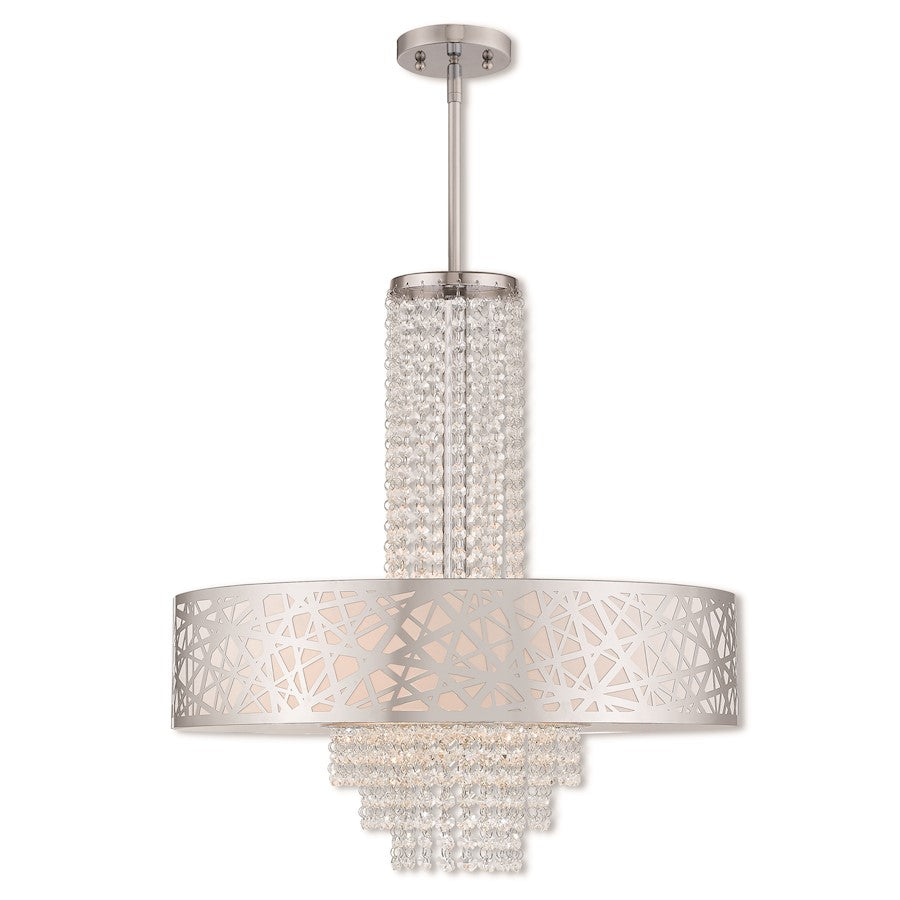 Livex Allendale 5 Light Pendant Chandelier in Polished Chrome