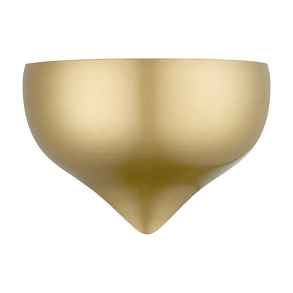 Livex Amador 1 Light Wall Sconce, Soft Gold/Shiny White