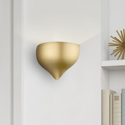 Livex Amador 1 Light Wall Sconce, Soft Gold/Shiny White