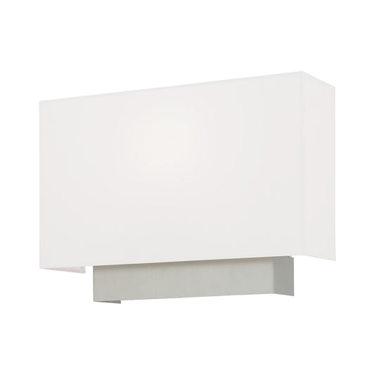 Livex Clark 1 Light ADA Wall Sconce, Brushed Nickel