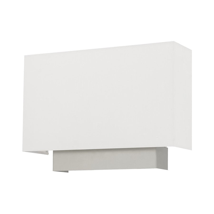 Livex Clark 1 Light ADA Wall Sconce, Brushed Nickel