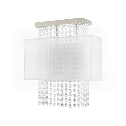 Livex Bella Vista 2 Light ADA Wall Sconce, Brushed Nickel