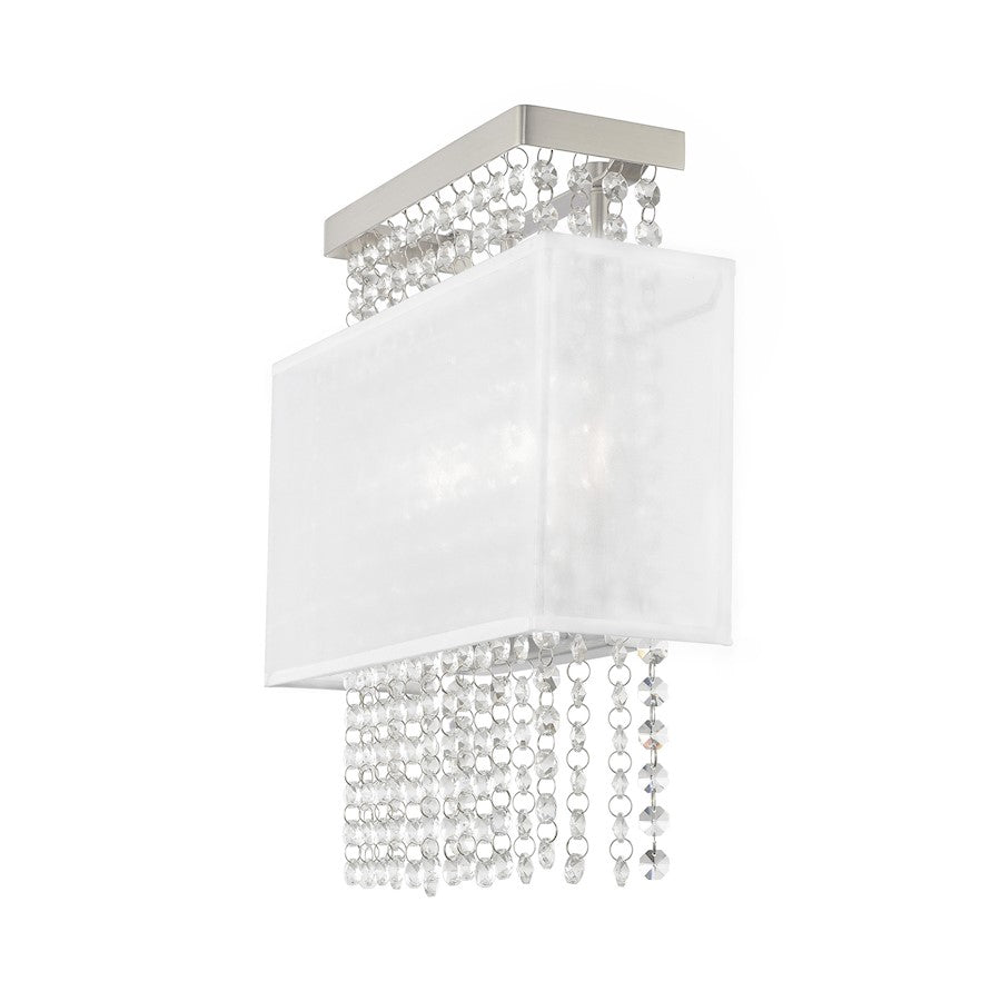 Livex Bella Vista 2 Light ADA Wall Sconce, Brushed Nickel