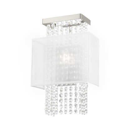 Livex Bella Vista 1 Light ADA Wall Sconce, Brushed Nickel