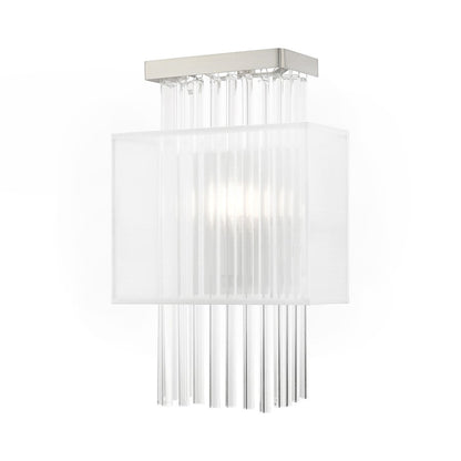 Livex Alexis 1 Light ADA Wall Sconce, Brushed Nickel
