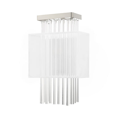 Livex Alexis 1 Light ADA Wall Sconce, Brushed Nickel