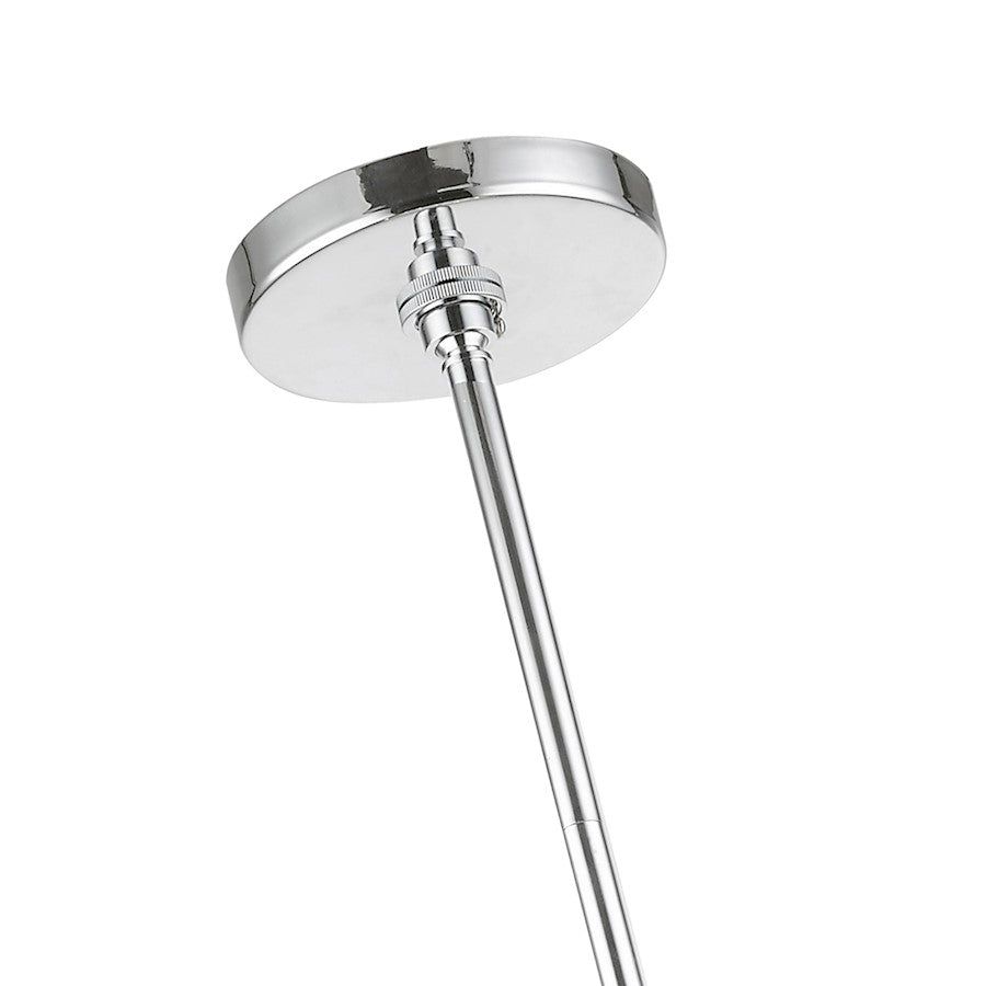 Livex Utopia 9 Light Large Pendant Chandelier, Chrome/Clear Rods