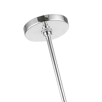 Livex Utopia 9 Light Large Pendant Chandelier, Chrome/Clear Rods
