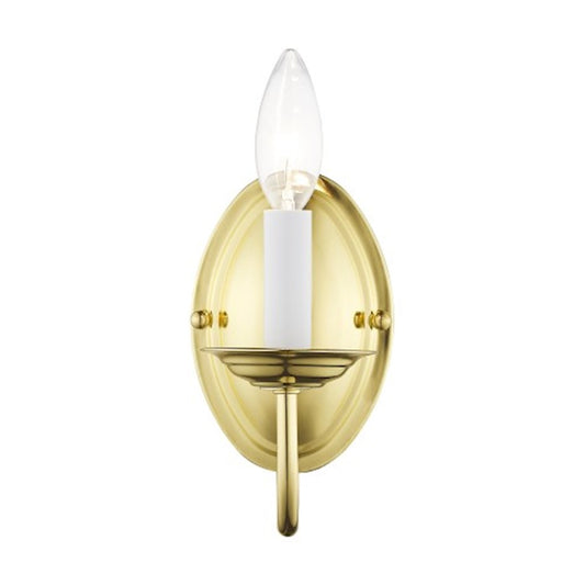 Livex Lighting Home Basics Wall Sconce in Polished Brass