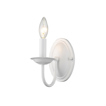 Livex Lighting Williamsburg Wall Sconce in White