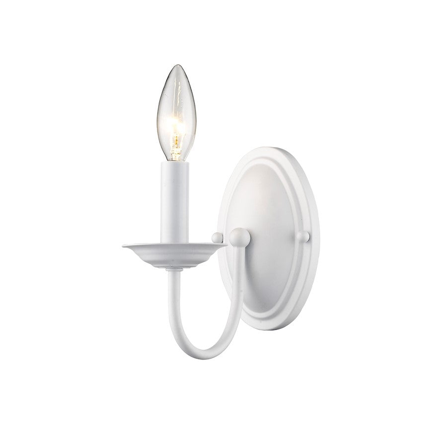 Livex Lighting Williamsburg Wall Sconce in White