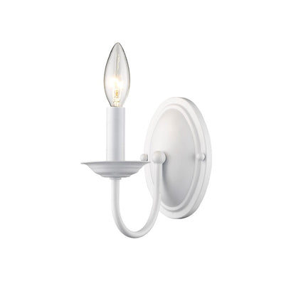 Livex Lighting Williamsburg Wall Sconce in White