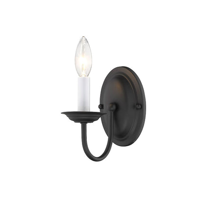 Livex Lighting Home Basics Wall Sconce in Black