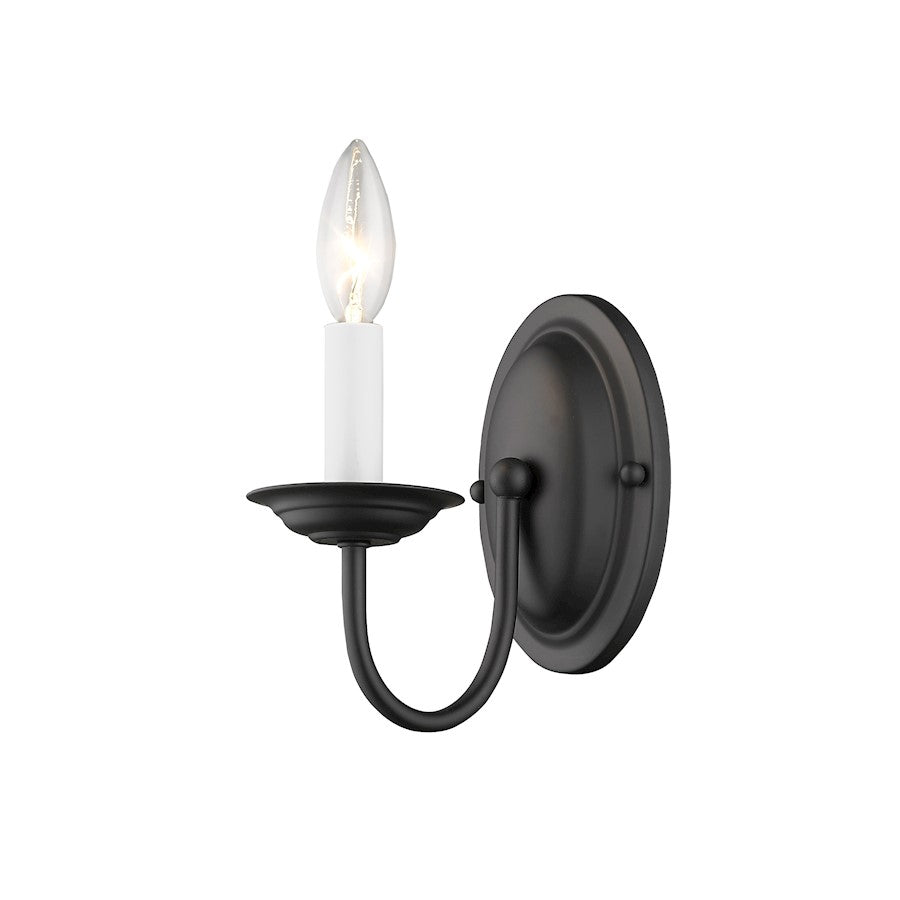 Livex Lighting Home Basics Wall Sconce in Black
