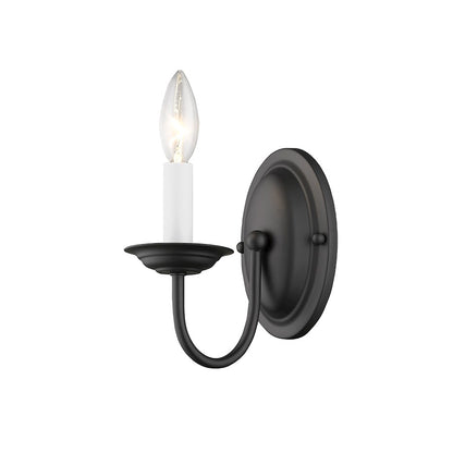 Livex Lighting Home Basics Wall Sconce in Black