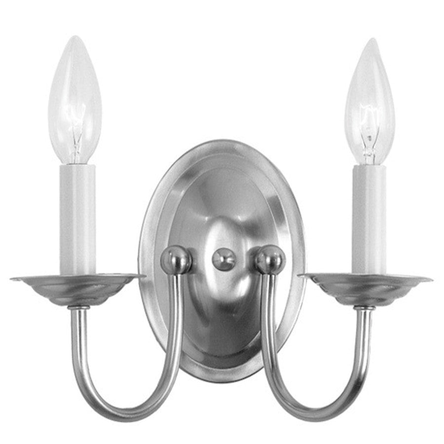 Livex Lighting Home Basics Wall Sconce in Brushed Nickel