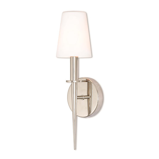 Livex Lighting Witten 1 Light Wall Sconce in Polished Nickel