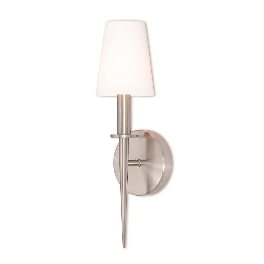 Livex Lighting Witten 1 Light Wall Sconce in Brushed Nickel