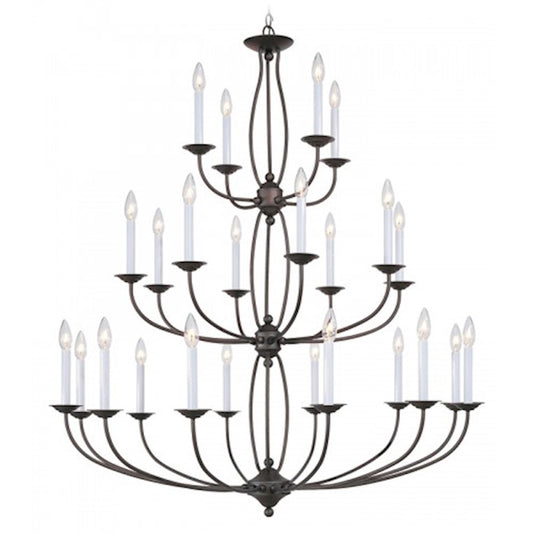 Livex Lighting Home Basics Chandelier in Bronze