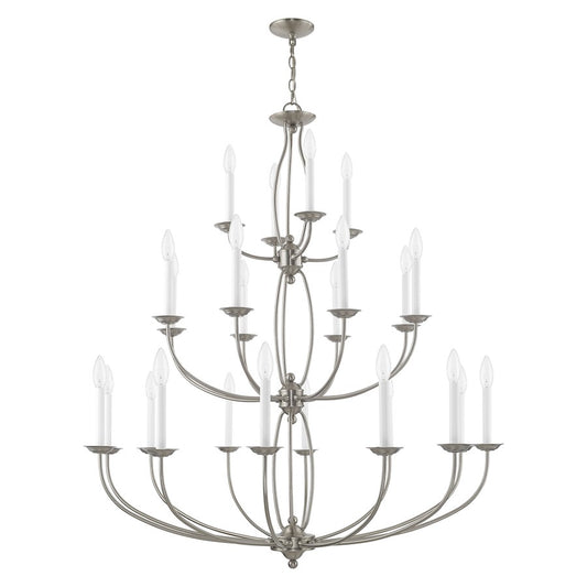 Livex Lighting Home Basics Chandelier in Brushed Nickel