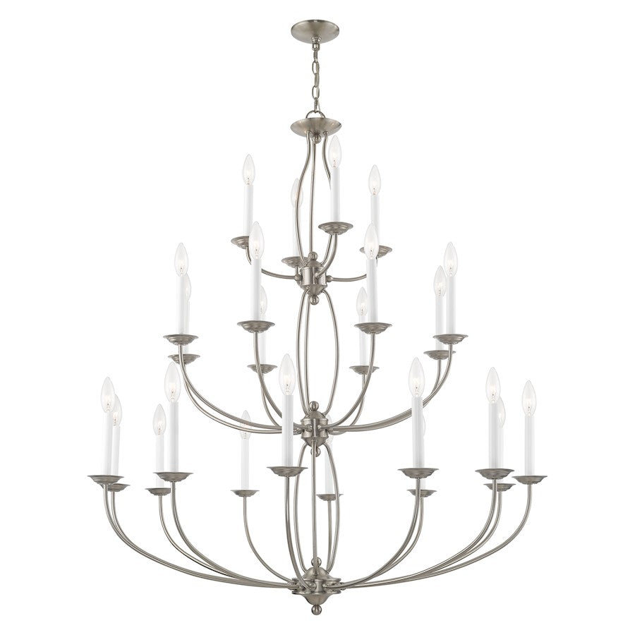Livex Lighting Home Basics Chandelier in Brushed Nickel