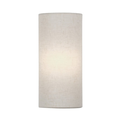 Livex Manorwood 1Lt ADA 5" Sconce, Bronze/Oatmeal/White - 41938-92