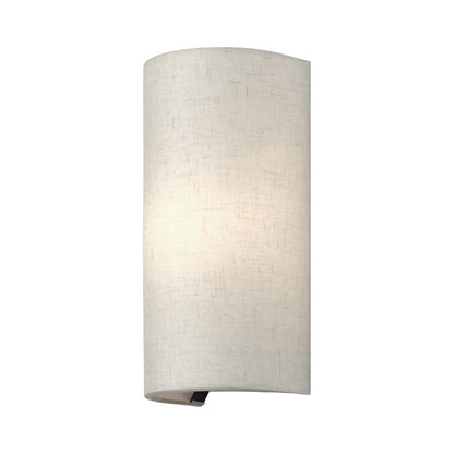 Livex Manorwood 1Lt ADA 5" Sconce, Bronze/Oatmeal/White