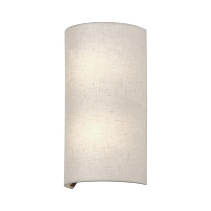 Livex Manorwood 2Lt ADA 7" Sconce, Bronze/Oatmeal/White