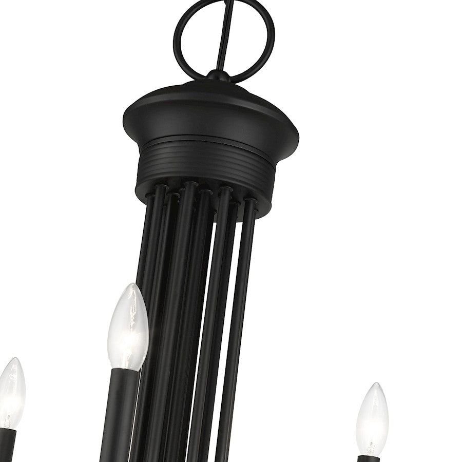 Livex Estate 21 Light Extra Large Chandelier, Black