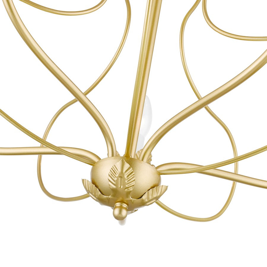 Livex Katarina 5 Light Chandelier, Soft Gold