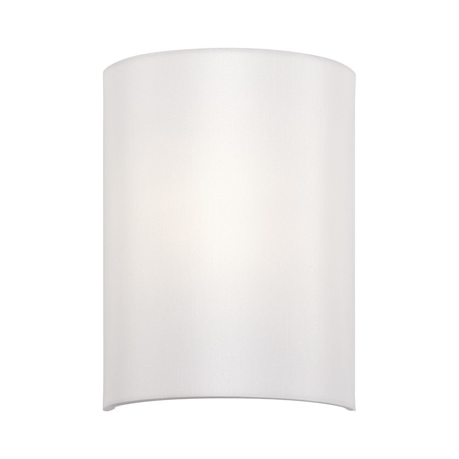 Livex Meridian 1Lt ADA Sconce, Shiny White/Off-White