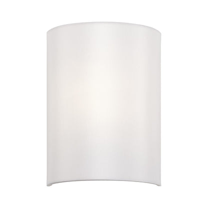 Livex Meridian 1Lt ADA Sconce, Shiny White/Off-White
