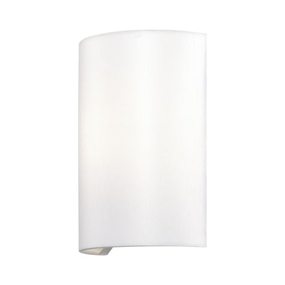 Livex Meridian 1Lt ADA Sconce, Shiny White/Off-White
