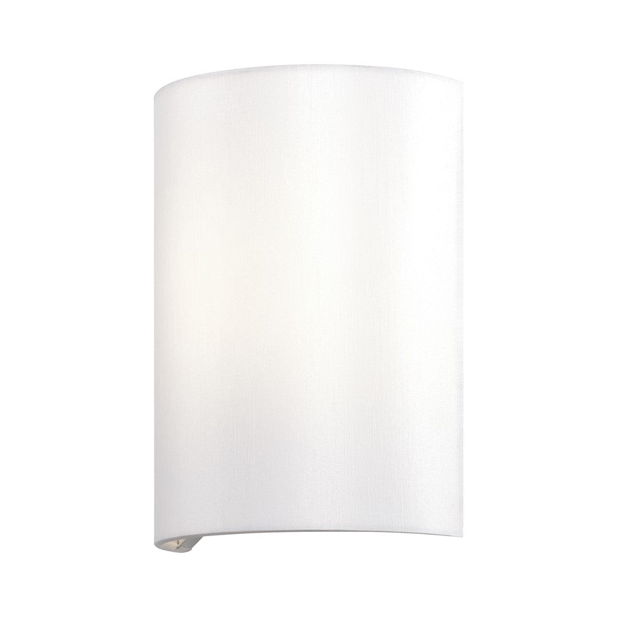 Livex Meridian 1Lt ADA Sconce, Shiny White/Off-White