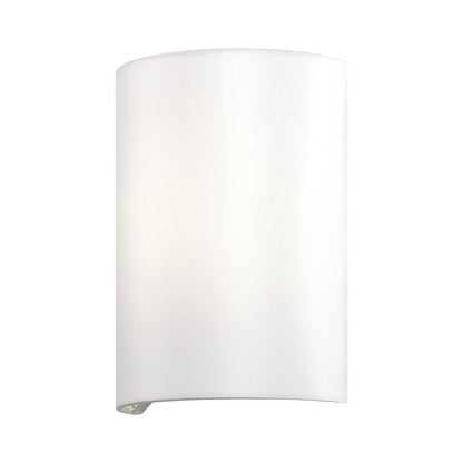 Livex Meridian 1Lt ADA Sconce, Shiny White/Off-White