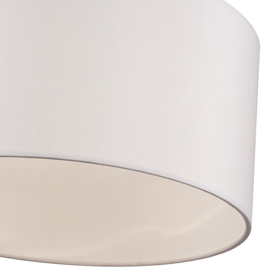 Livex Meridian 2Lt Large Chandelier, Bronze/Off-White