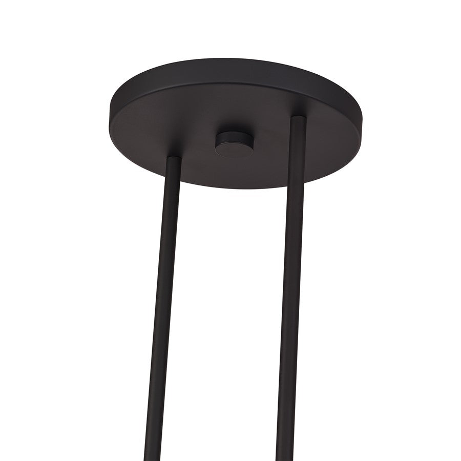 Livex Meridian 3Lt Extra Large Chandelier, Bronze/Off-White