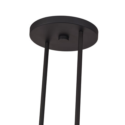 Livex Meridian 3Lt Extra Large Chandelier, Bronze/Off-White