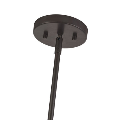 Livex Acordia 1Lt Pendant, Bronze/Dark Chocolate Color Polyester Rope