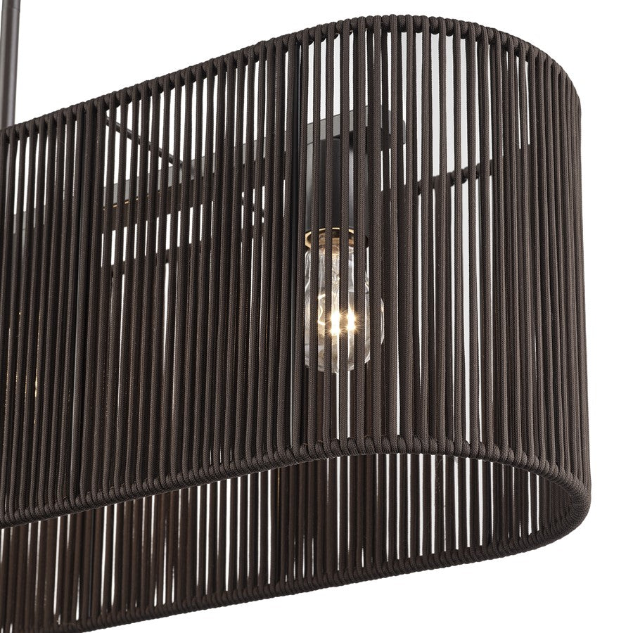 Livex Acordia 4Lt Large Chandelier, Bronze/Chocolate Polyester