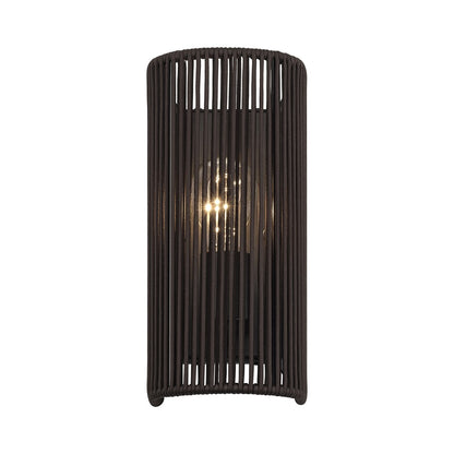 Livex Acordia 1Lt ADA 5" Sconce, Bronze/Dark Chocolate Polyester Rope