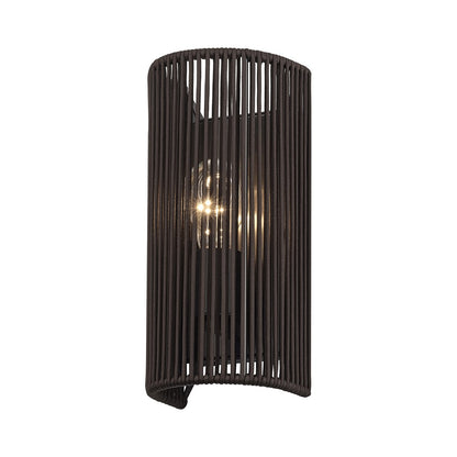 Livex Acordia 1Lt ADA 5" Sconce, Bronze/Dark Chocolate Polyester Rope