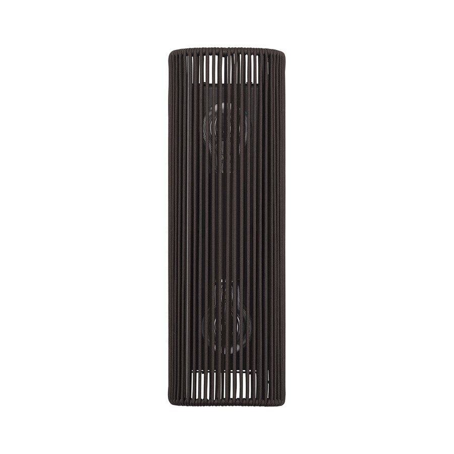 Livex Acordia 2Lt ADA Sconce, Bronze/Dark Chocolate Polyester Rope