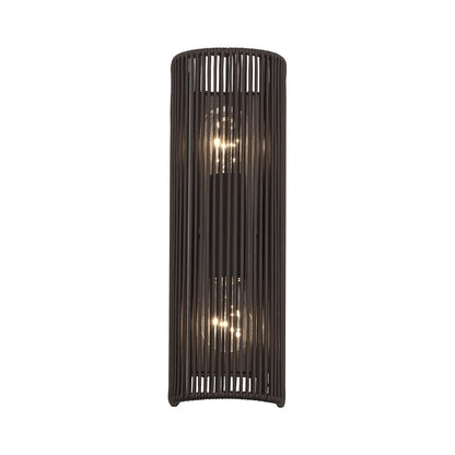 Livex Acordia 2Lt ADA Sconce, Bronze/Dark Chocolate Polyester Rope