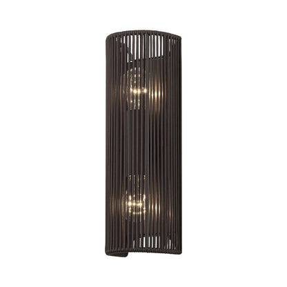 Livex Acordia 2Lt ADA Sconce, Bronze/Dark Chocolate Polyester Rope