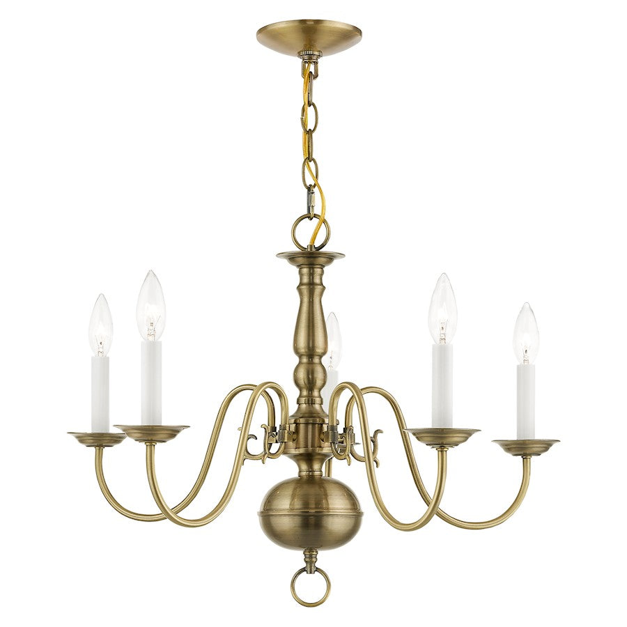 Livex Lighting Williamsburg Wall Sconce in Brushed Nickel