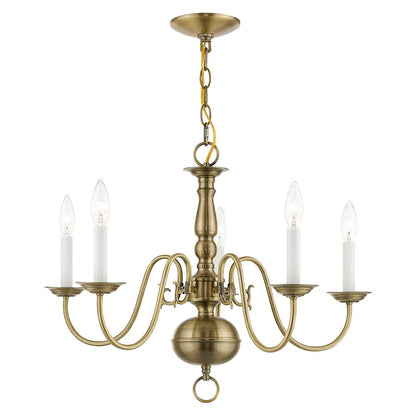 Livex Lighting Williamsburg Wall Sconce in Brushed Nickel