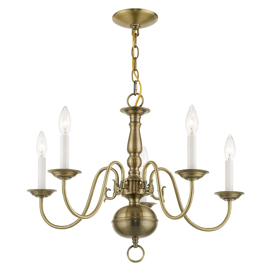 Livex Lighting Williamsburg Wall Sconce in Brushed Nickel
