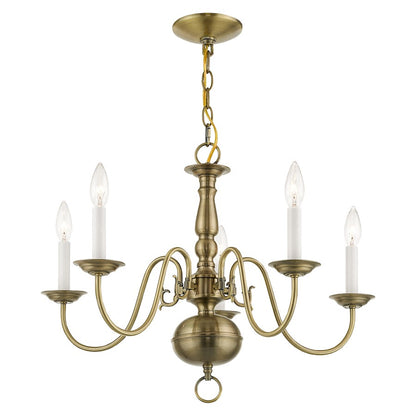 Livex Lighting Williamsburg Wall Sconce in Brushed Nickel
